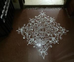 Rangoli: My sister's kolam- (Shobana's kolams)