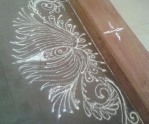 Rangoli: My sister's kolam- (Shobana's kolams)