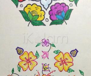 Rangoli: Kolam Notebook Kolams- 11