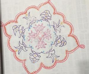 Rangoli: Kolam Notebook Kolams- 135