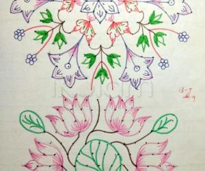 Rangoli: Kolam Notebook Kolams- 38