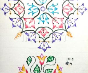 Rangoli: Kolam Notebook Kolams- 49