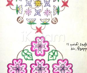 Rangoli: Kolam Notebook Kolams- 57