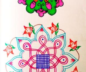 Rangoli: Kolam Notebook Kolams- 62