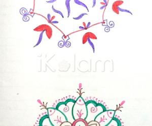 Rangoli: Kolam Notebook Kolams- 94