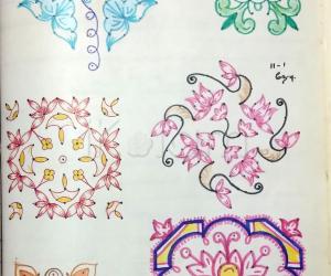 Rangoli: Kolam Notebook Kolams- 99