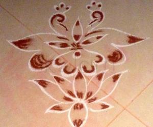Rangoli: Simple kolam