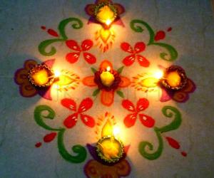Rangoli: Karthigai Deepam 1