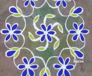Rangoli: Floral rangoli