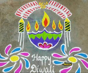 Diwali Special with diya & crackers 