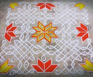 15×15 Chikku kolam
