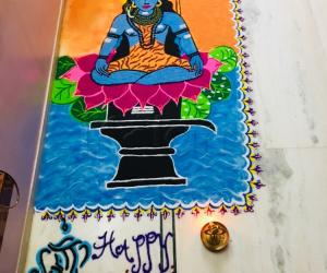 Shiv rangoli