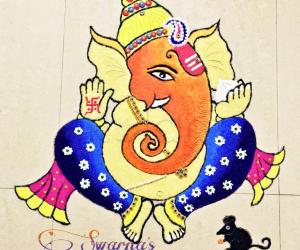 Ganesh Chaturthi special kolam 