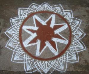 Rangoli: freehand rangoli