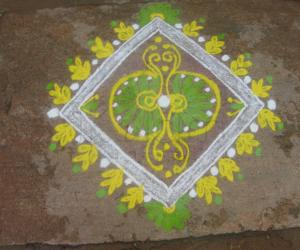 Rangoli: free hand rangoli