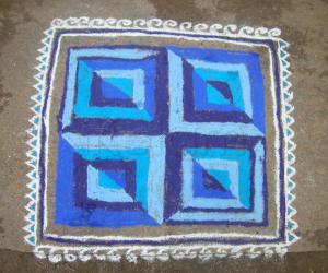 Rangoli: Aadi velli rangoli 3