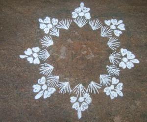 Rangoli: white beauty