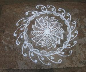 Rangoli: regular white4