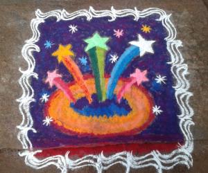 New year rangoli 2015