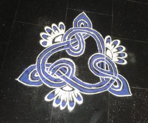 Rangoli: evening kolam