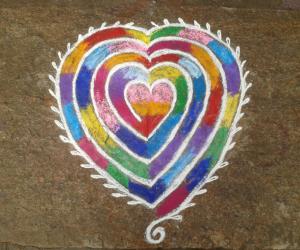 Valentine rangoli3
