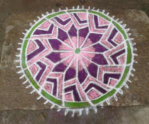 Rangoli: freehand rangoli