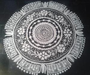 Only white kolam