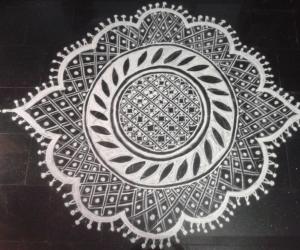 freehand rangoli