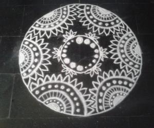 Rangoli: free hand rangoli