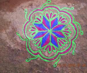 Rangoli: freehand rangoli