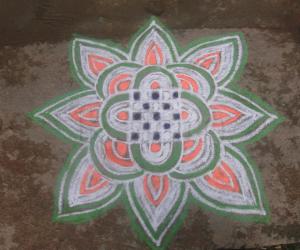 Rangoli: Happy Independence Day to all Indians!!!!!