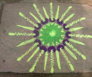 Rangoli: free hand rangoli