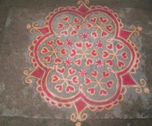 Rangoli: valentine rangoli-1