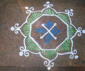 Rangoli: free hand rangoli