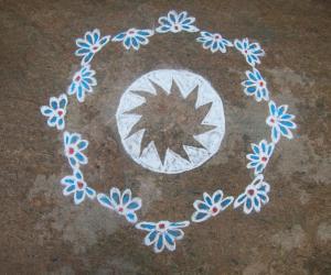 Rangoli: freehand rangoli
