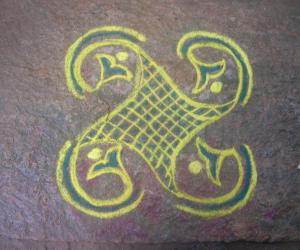 freehand kutty rangoli