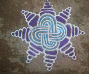 Rangoli: sangu poo kolam