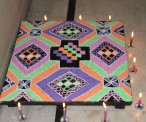 Rangoli: karthigai kolam