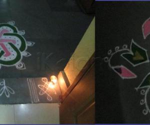 Rangoli: flat kolam