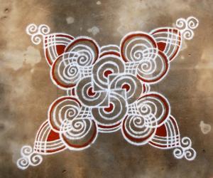 Rangoli: PADI KOLAM