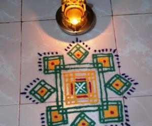 Rangoli: Freehand rangoli