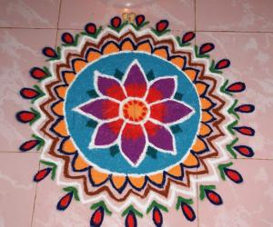 Rangoli: Freehand rangoli