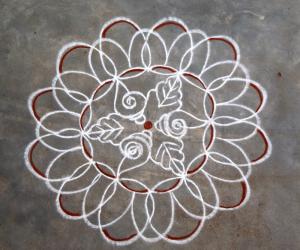 Rangoli: Sangu kolam