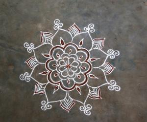 Rangoli: Freehand kolam