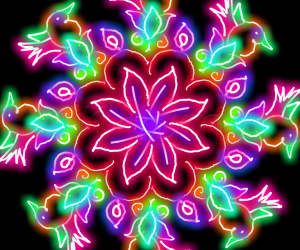 Rangoli: freehand digital rangoli