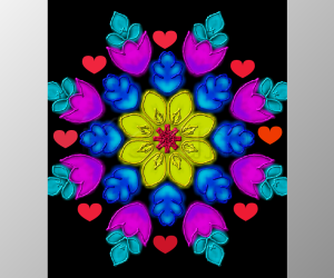 Rangoli: freehand digital rangoli