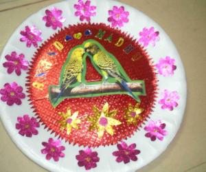 Rangoli: Aarthi plate
