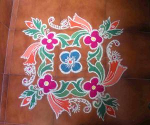 Rangoli: Dotted kolam
