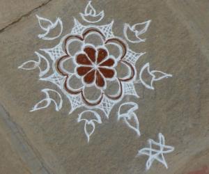 Trial Rangoli by a beginner