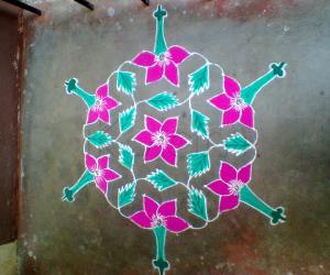 flower rangoli